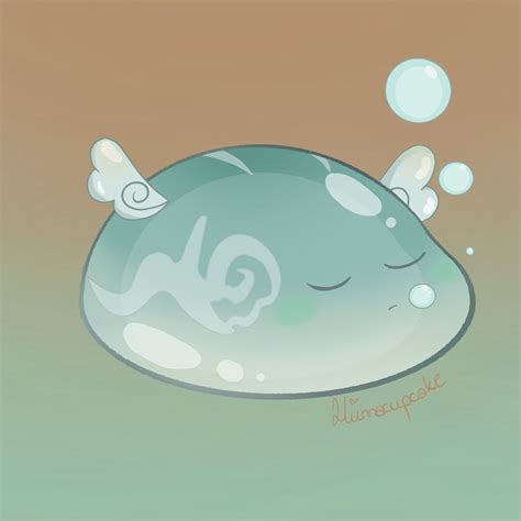 Genshin Impact Cute Anemo Slime Magnet For Sale By TunafishArt