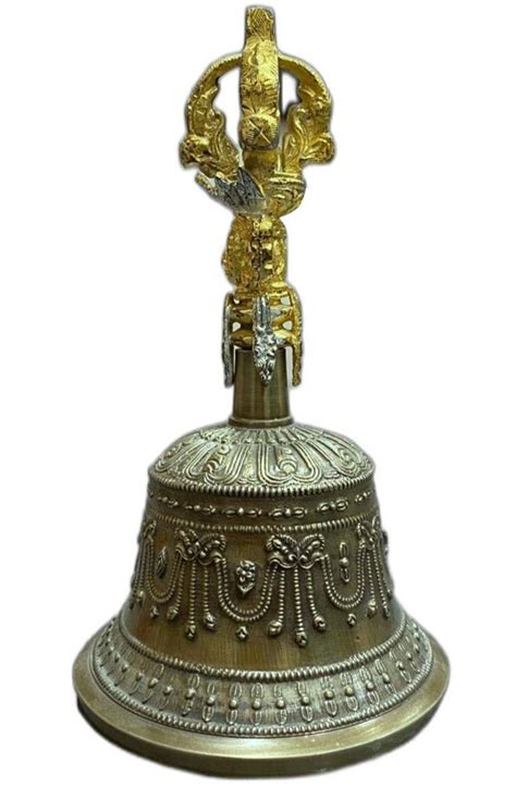 Polished Hand Bell Brass Tibetan Bells, 700g, Size: 5 Inch at Rs 400 ...