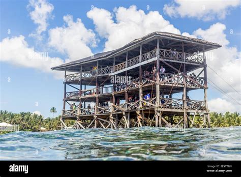 Cloud 9 Cloud9 Tower Surf Spot Siargao Island The Philippines Stock