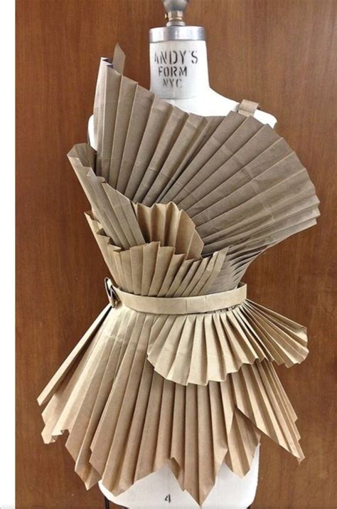 Paper Fashion Origami Fashion Moda Origami Paper Grocery Bags