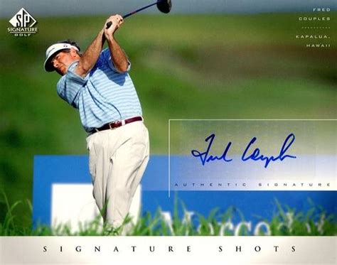 Mint Upper Deck Sp Signature Golf Fred Couples Signature