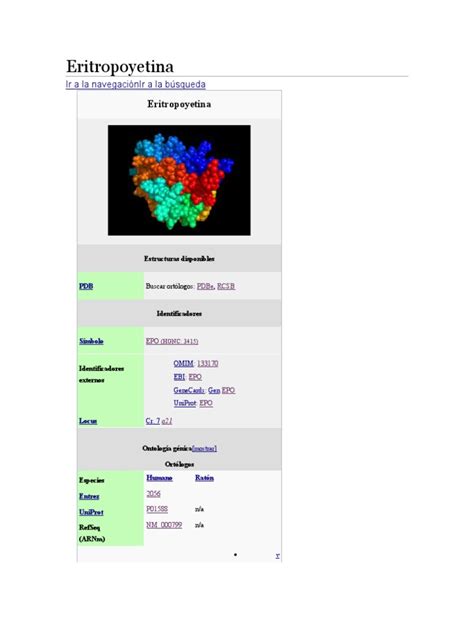 Eritropoyetina Pdf Biotecnología Especialidades Medicas