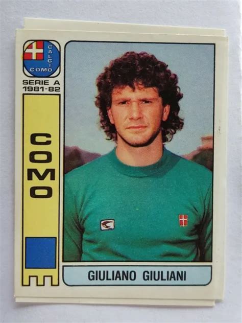 FIGURINA CALCIATORI PANINI 1981 82 COMO GIULIANI N 116 OTTIMA DA