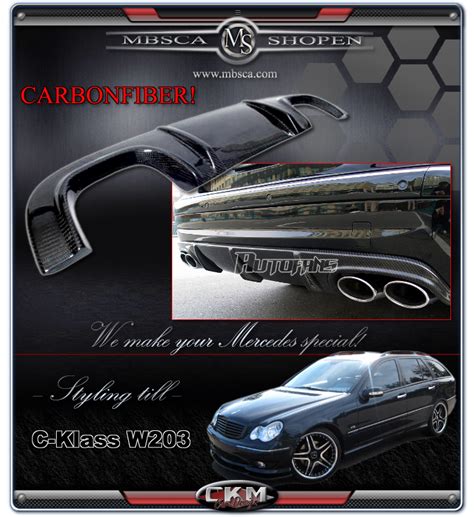 Ckm Car Design Diffusor In Real Carbon Fiber For C C Pcs