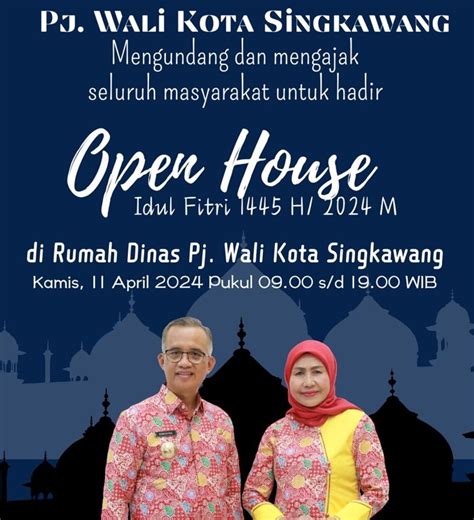 Pj Wako Singkawang Open House Di Hari Kedua Idul Fitri SUARAKALBAR CO ID