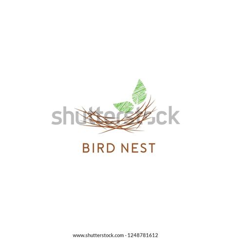 Nest Logo Vector Template Stock Vector (Royalty Free) 1248781612