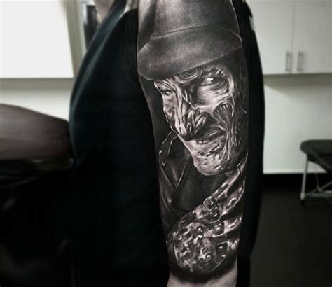 Freddy Krueger Face Tattoo