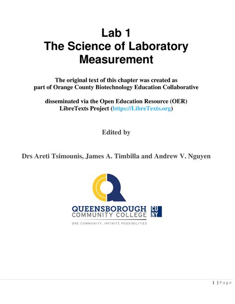 Lab Measurement V At An Lab The Science Of Laboratory