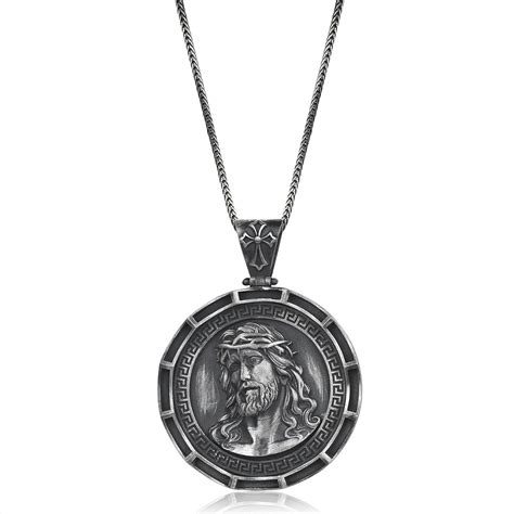 Amazon Jesus Medallion Pendant Inri Jesus Religious Necklace