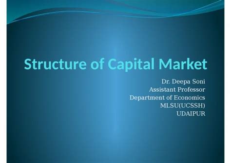 Structure Ppt 74293 2222 Structure Of Capital Market