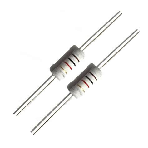 2pcs 2W 5 Carbon Resistor 1Ω Ohm 1MΩ Ohm Fixed Value Resistor