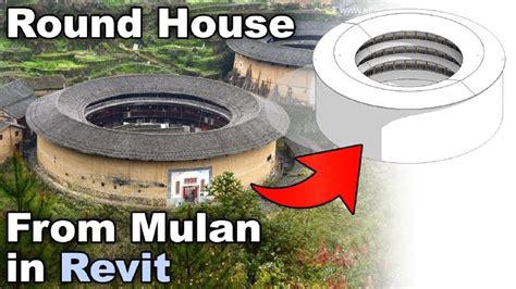 Круглый дом из фильма "Мулан" в Revit https://vk.com/video-6887015 ...