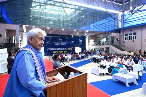 Jammu Lt Governor J K Manoj Sinha Addresses The Joining Batch Of