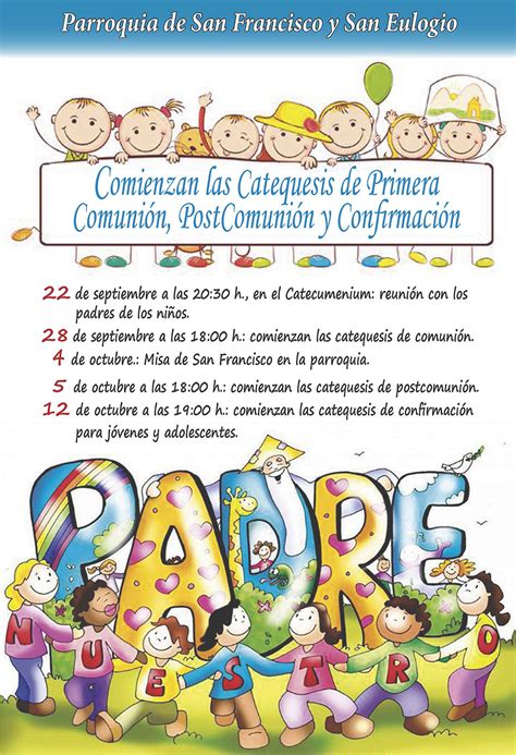 Comienzo De Las Catequesis De Primera Comunión Post Comunión Y Confirmación Diócesis De Córdoba