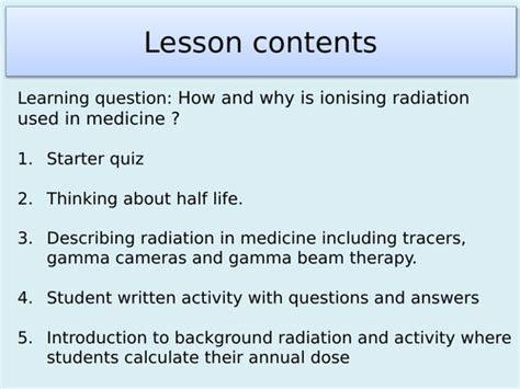 Aqa P7 Radioactivity Teaching Resources