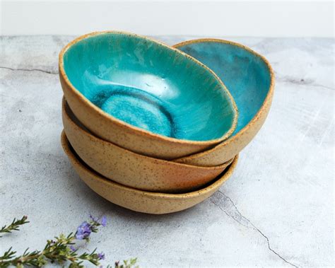 Handmade Pottery Bowl Set Ceramic Bowls for Soup Pasta - Etsy