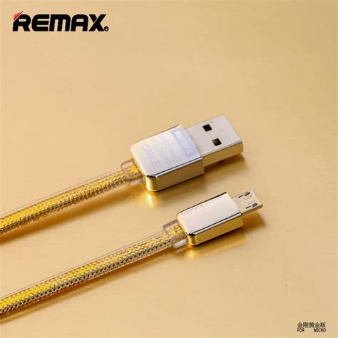 Jual Kabel Data Remax Gold Micro USB Braided For Smartphone Android