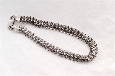 Italian Sterling Silver Mesh Bracelet Italy Stamped 925