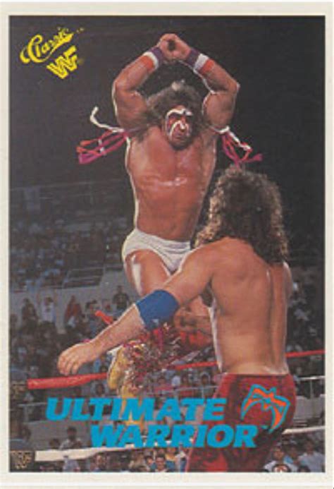 1989 Classic WWF Trading Card 61 159 The Ultimate Warrior In 2023