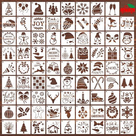 Amazon Set Of Christmas Stencils For Painting On Wood Art