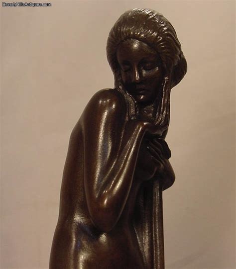 Rare Antique Art Deco Vienna Bronze Signed Lorenzl Nude Lady Holding Her Robe EBay