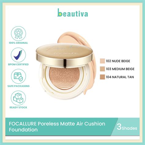 Jual Focallure Poreless Matte Air Cushion Foundation Shopee Indonesia