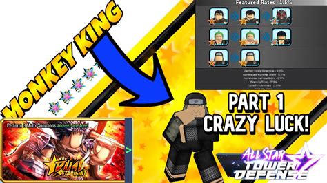 Getting All New Stardust Banner Units Part 1 Crazy Luck All Star Tower Defense Roblox Youtube