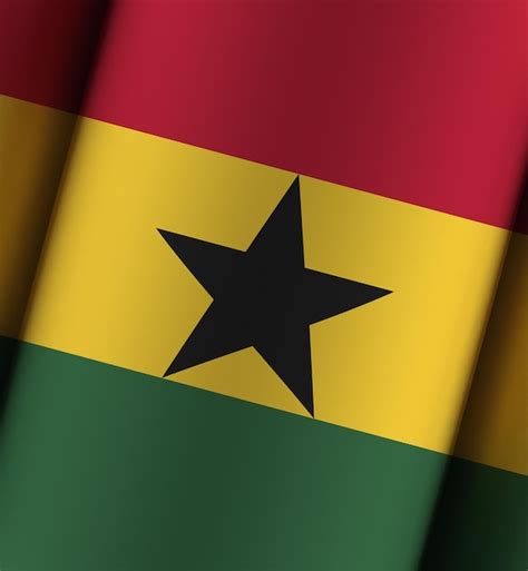 Premium Photo Ghana Flag Dramatic Background Full