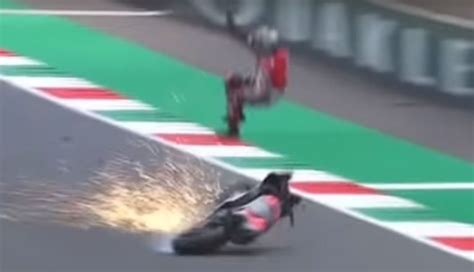 Video Piloto De Moto Gp Sufre Terrible Accidente Pierde El Control