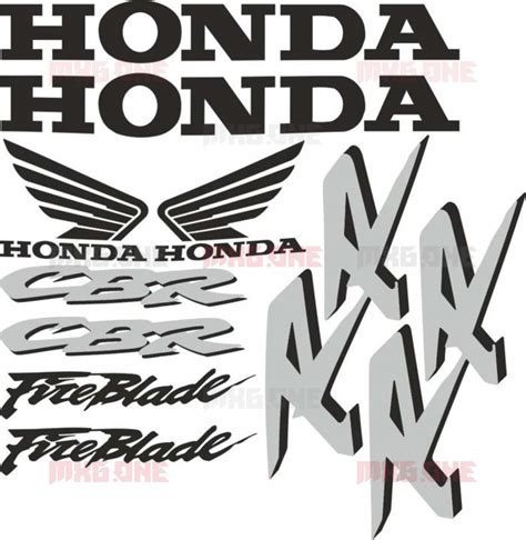 Honda Cbr Rr Fireblade Stickers Set Mxg One Best Moto Decals