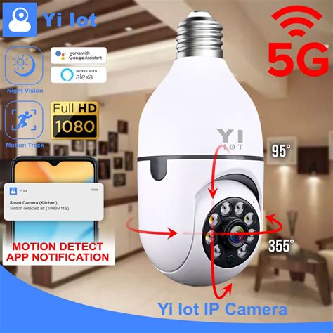 G Ip Camera Bulb Cam Ptz Wireless Cctv P Auto Track Security With