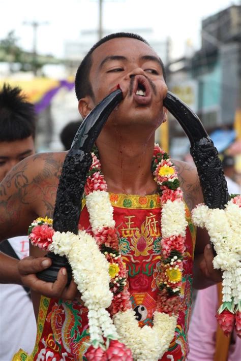 Thailand S Vegetarian Festival Is Painfully Awesome Huffpost