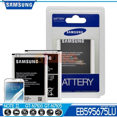 แบตเตอรี่ Samsung Galaxy Note 2 N7100 รุ่น Eb595675lu Shopee Thailand