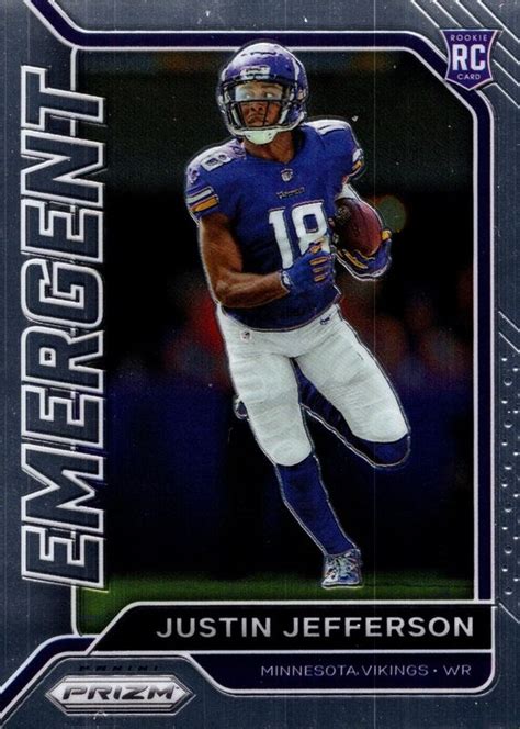 Justin Jefferson 2020 Prizm 10 Emergent Price Guide Sports Card Investor