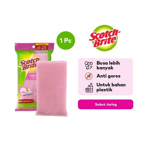 Jual Ktmstore 3M Scotch Brite Sabut Jaring Hijau Cuci Alat Makan