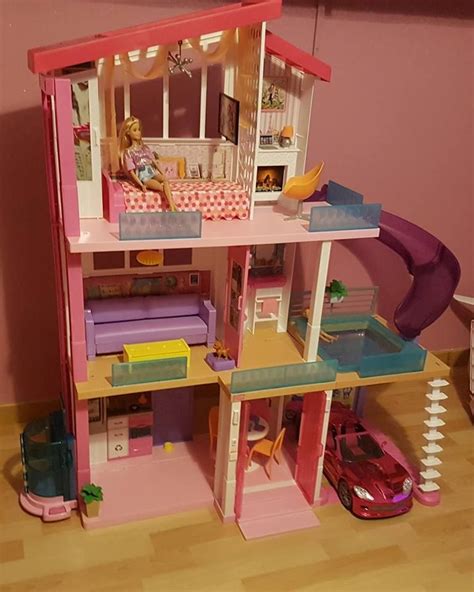 2018 Barbie Dream House with slide and garage! | Casa de barbie, Cosas ...