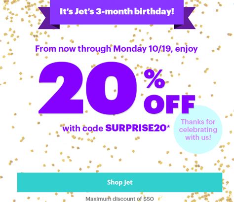 20% Off Jet.com Promo Code (Maximum $50 Off)