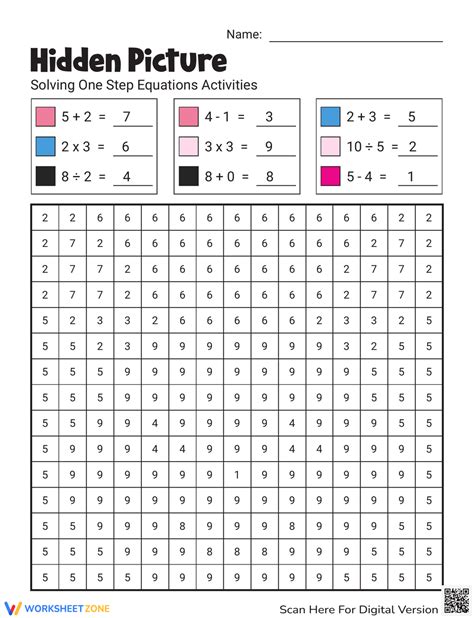 FREE Addition And Subtraction Math Mystery Printable Worksheets Library