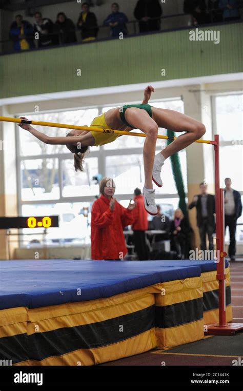 Lithuanian high jumper Airine Palsyte Stock Photo - Alamy