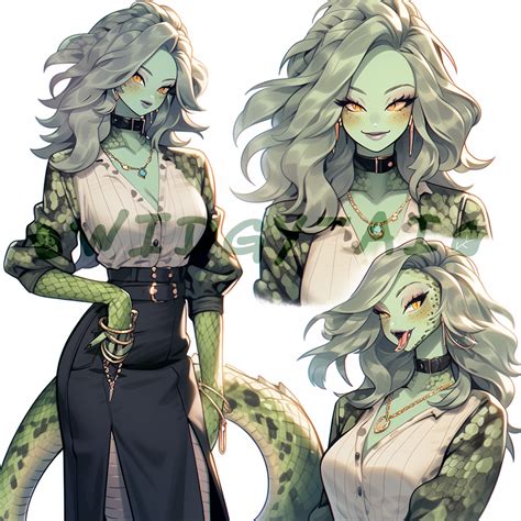 Lizard Girl Ai Adopt 3 Closed By Widgy Ai On Deviantart