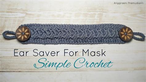 Konektor Masker Rajut Simple Crochet Ear Saver For Mask Crochet