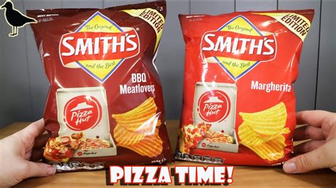 Limited Edition Smiths Pizza Hut Chips Food Review Margherita And Bbq