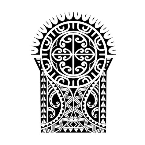 Premium Vector Wrap Around Arm Polynesian Tattoo Design Pattern