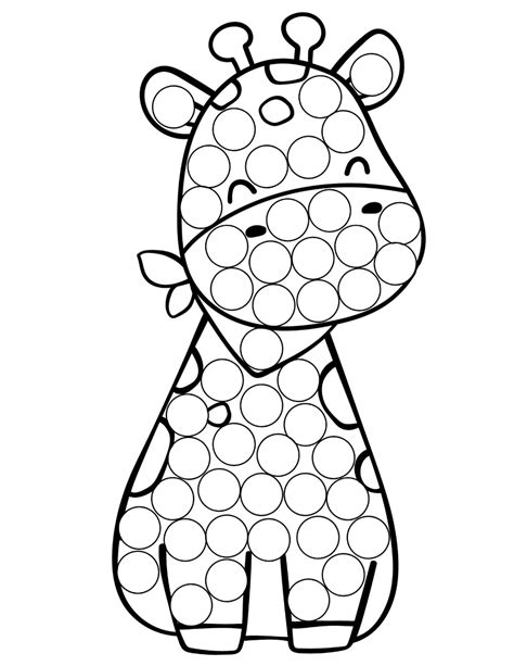 Animals Dot Marker Coloring Pages, Animals Dot Marker Printables ...