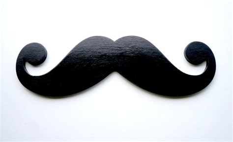 Handmade Wooden Mustache Black Wood Home Decor Rustic Wall