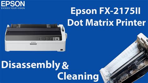 Epson Fx 2175ii Dot Matrix Printer Disassembly Repair Youtube