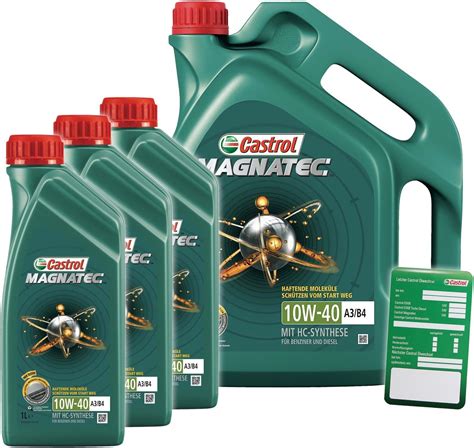 Castrol MAGNATEC 10W 40 A3 B4 5 Liter Amazon De Auto Motorrad