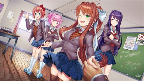 Download Doki Doki Literature Club Concept Art Wallpaper