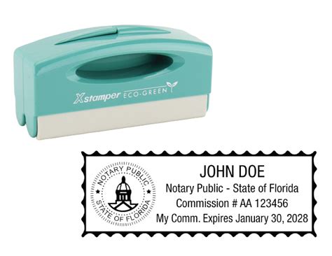 Florida Notary Pocket Stamp Rubber Stamp Warehouse