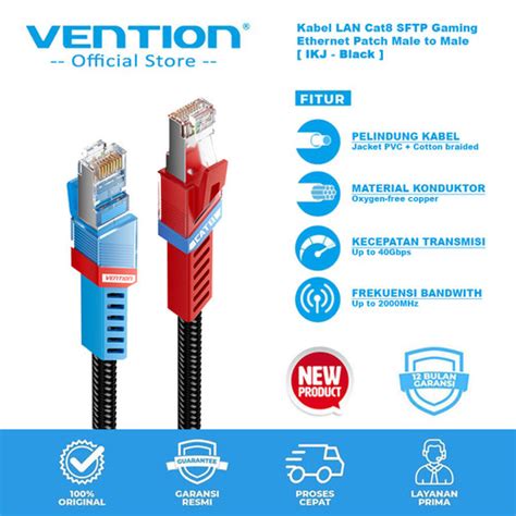 Promo Vention Kabel Lan Cat Sftp Gaming Ethernet Internet Network